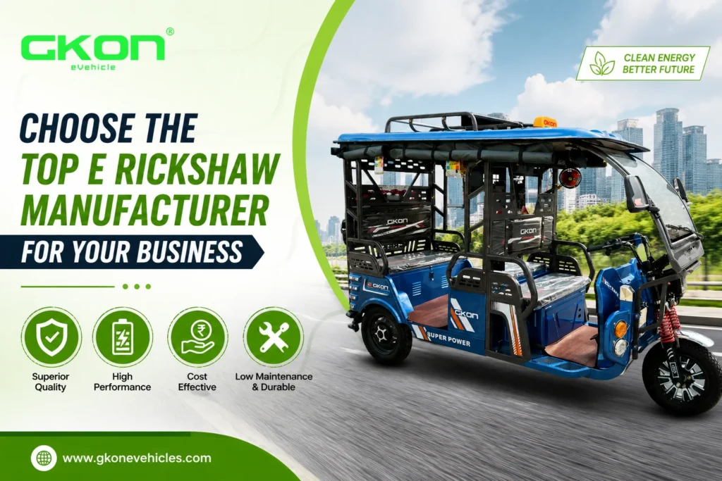 TOP E Rickshaw Manufacturers