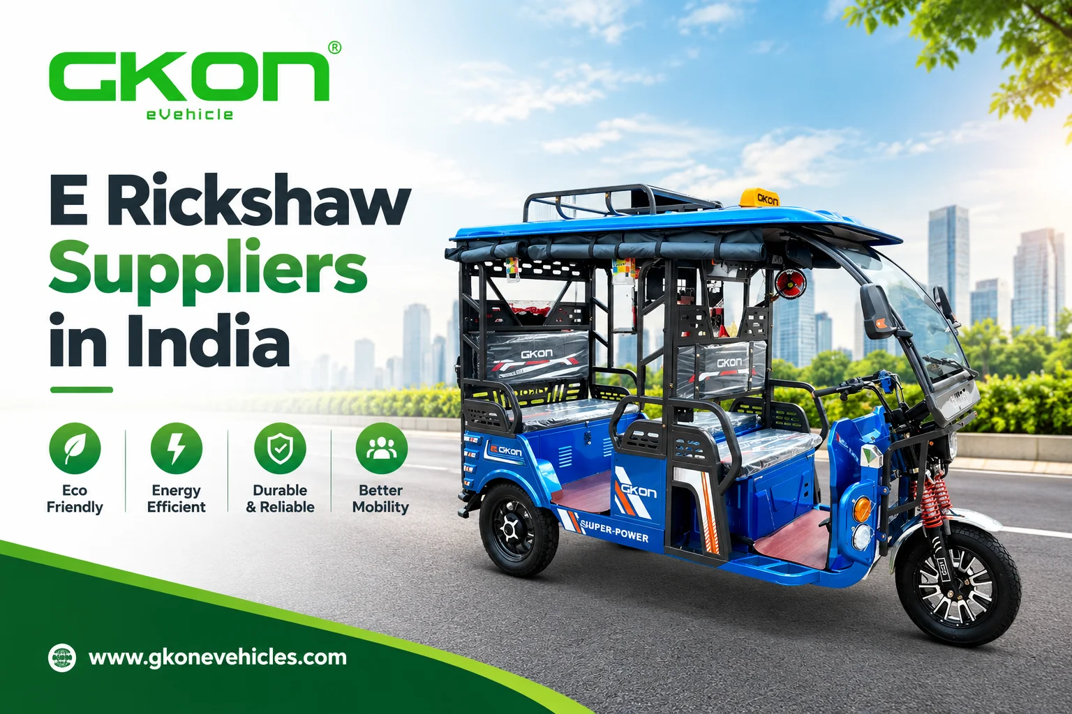 E Rickshaw Suppliers in India
